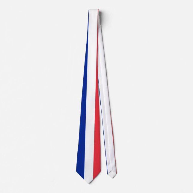 Frankreich-Flagge Krawatte (Vorderseite)