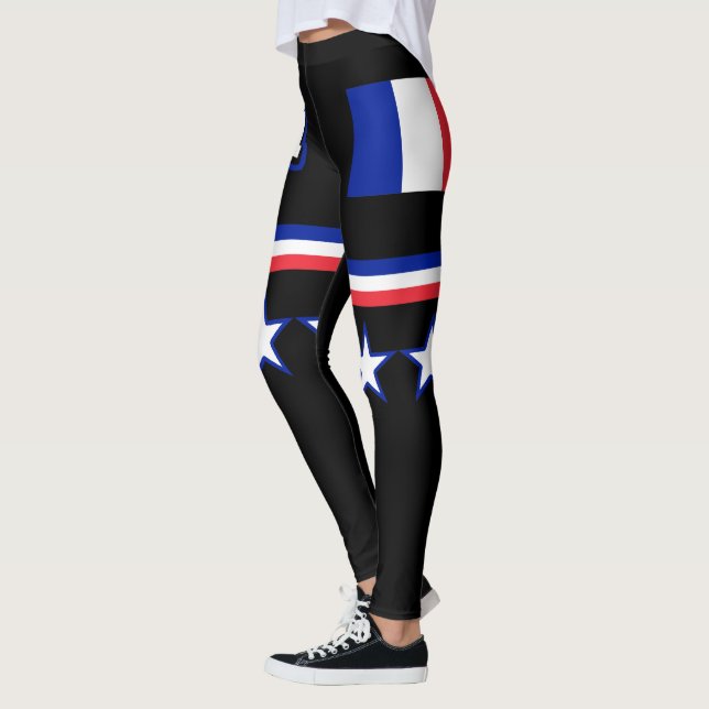 Frankreich-Flagge Leggings (Links)