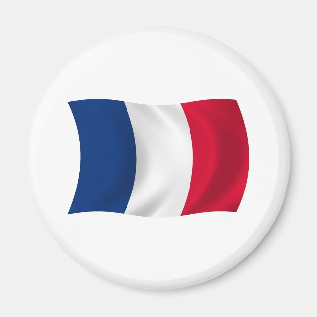 Frankreich Flagge Magnet (Vorne)