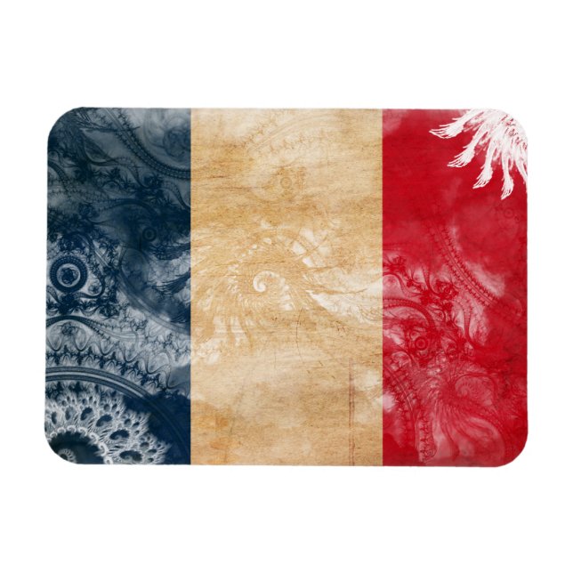 Frankreich-Flagge Magnet (Horizontal)