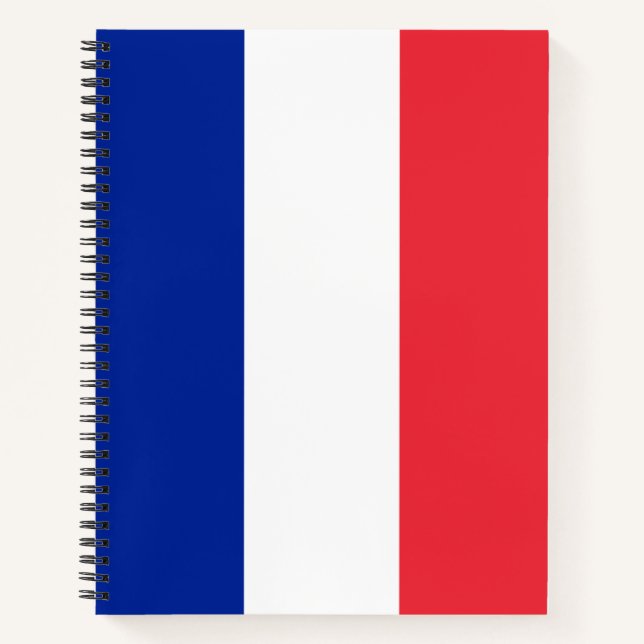 Frankreich-Flagge Notizbuch (Vorderseite)