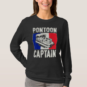 Frankreich-Flagge Patriotischer Bootskapitän Franz T-Shirt