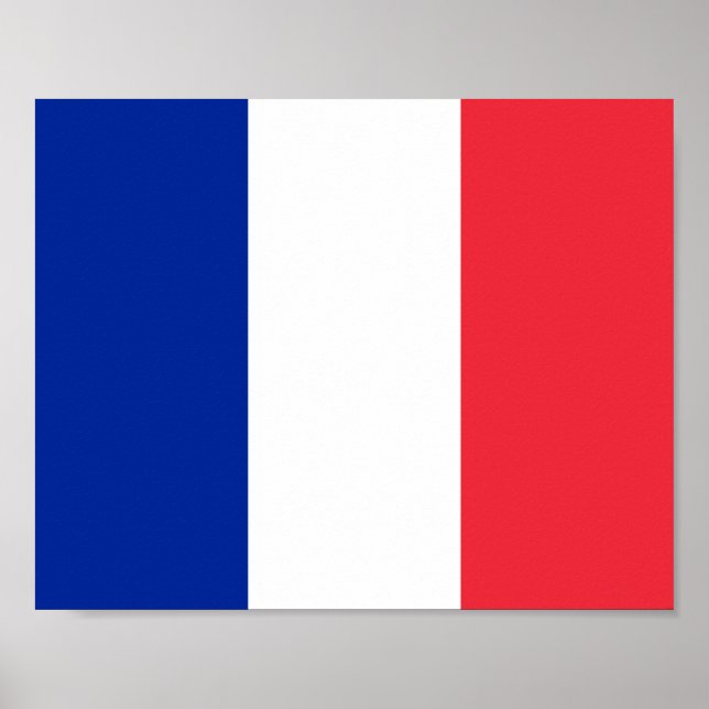 Frankreich-Flagge Poster (Vorne)