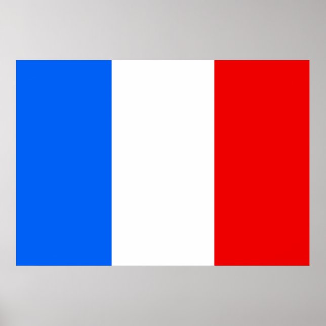 Frankreich-Flagge Poster (Vorne)