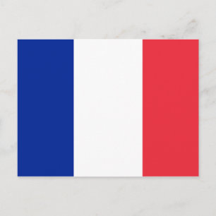 Frankreich Flagge Postkarte