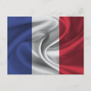 Frankreich-Flagge Postkarte