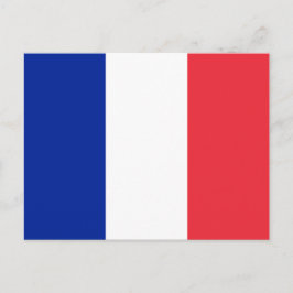 Frankreich-Flagge Postkarte