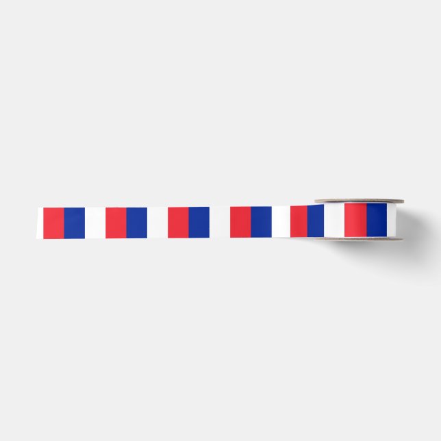 Frankreich-Flagge Satinband (Vorderseite)