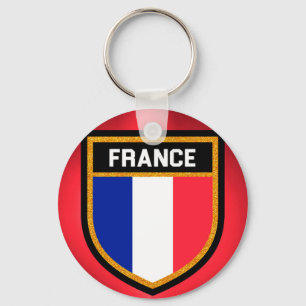 Frankreich-Flagge Schlüsselanhänger
