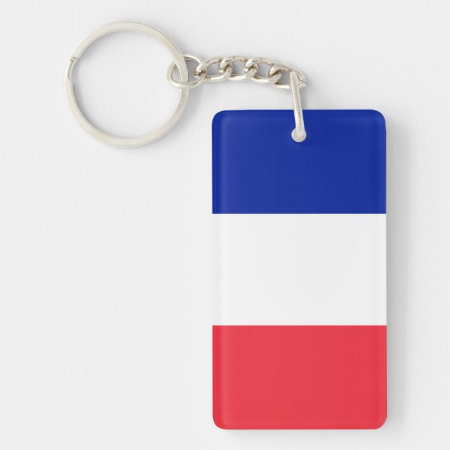 Frankreich-Flagge Schlüsselanhänger (Vorderseite)