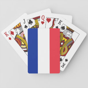 Frankreich-Flagge Spielkarten