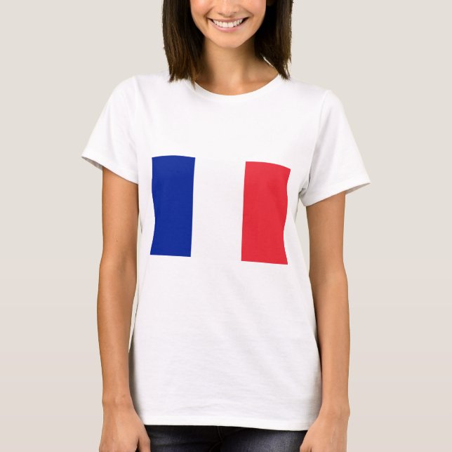Frankreich-Flagge T-Shirt (Vorderseite)