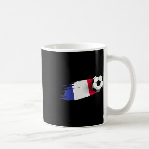 Frankreich-Flagge-Trikot Französische Fußballmanns Kaffeetasse