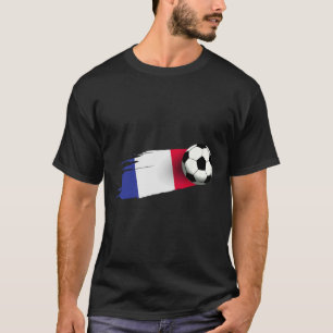 Frankreich-Flagge Trikot Französische Fußballmanns T-Shirt
