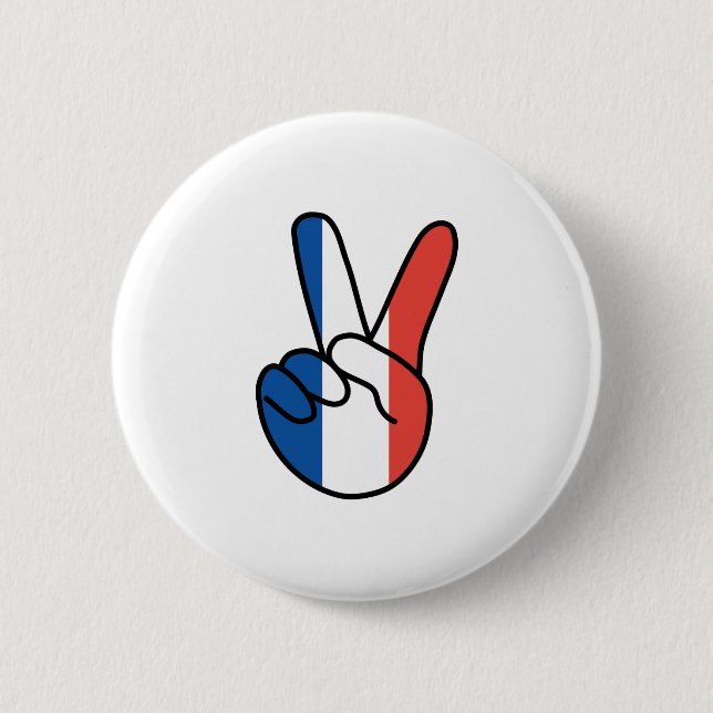Frankreich Flagge / Zeichen Button (Vorderseite)