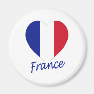 Frankreich-Flaggen-Herz Magnet