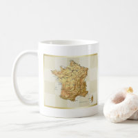 Frankreich Flaggen + Karte Tasse