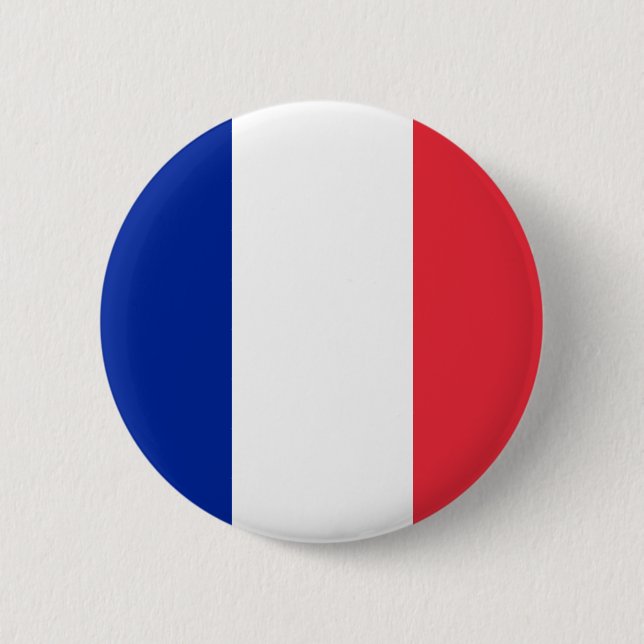 Frankreich-Flaggen-Knopf Button (Vorderseite)