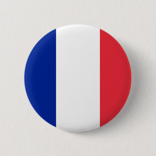 Frankreich-Flaggen-Knopf Button