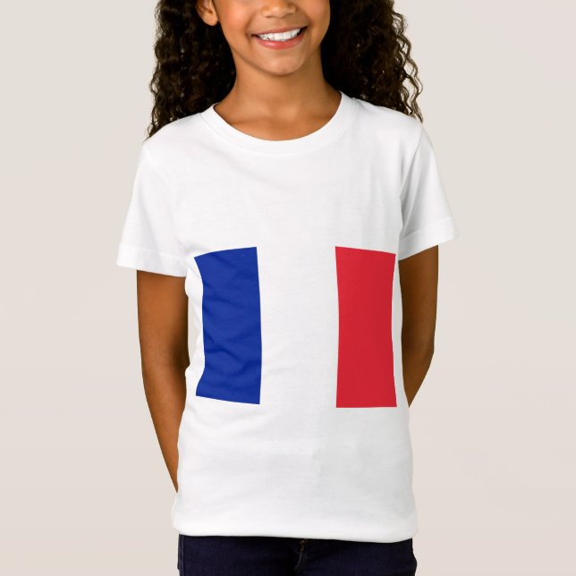 Frankreich - Flaggengestaltung T-Shirt (Vorderseite)