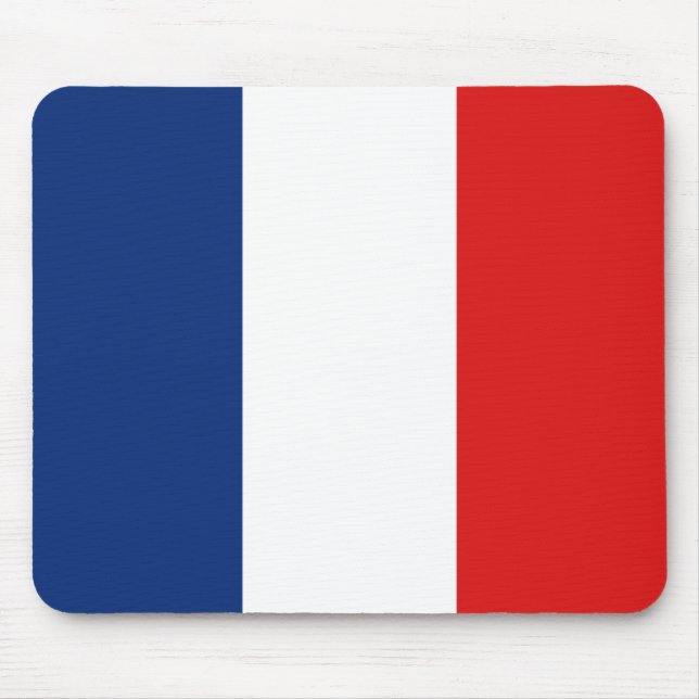 Frankreich Flaggenmousepad Mousepad (Vorne)