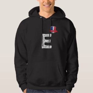 Frankreich - Flaggenstaat Buchstaben E Frankreich  Hoodie
