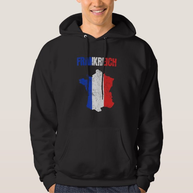 Frankreich Flaggenstaat Französischer Keepake Hoodie (Vorderseite)