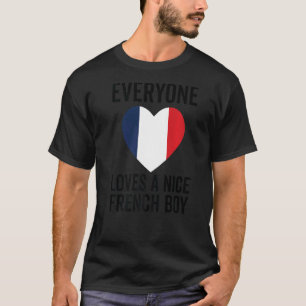 Frankreich flaggt alle Lieben ein netter französis T-Shirt