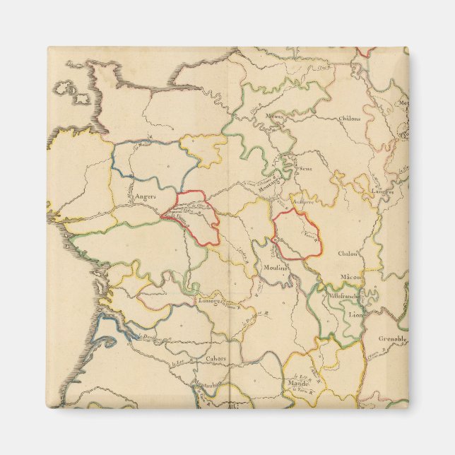 Frankreich Flüsse Magnet (Vorne)