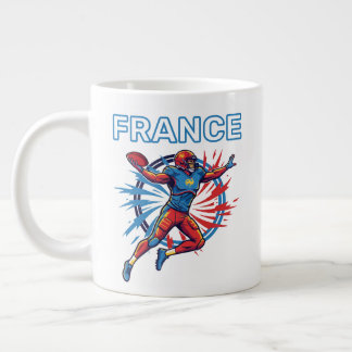 Frankreich Football Dynamischer Quarterback Patrio Jumbo-Tasse