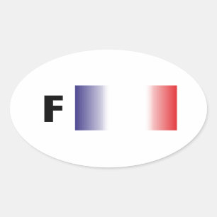 Frankreich - France Kleber Ovaler Aufkleber