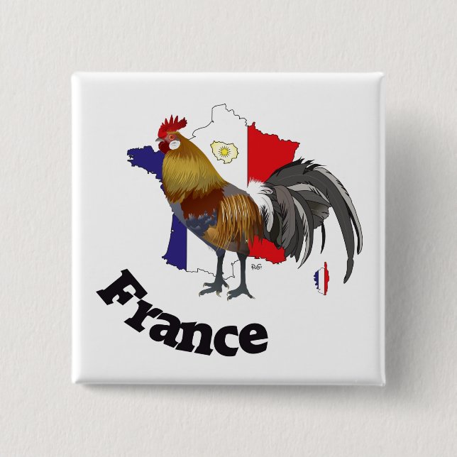 Frankreich Francia Button (Vorderseite)