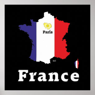 Frankreich, Francia Poster