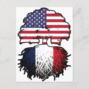Frankreich Frankreich Amerika USA Vereinigte Staat Postkarte