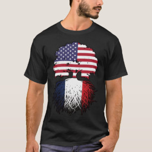 Frankreich Frankreich Amerika USA Vereinigte Staat T-Shirt