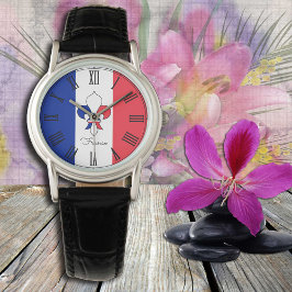 Frankreich & Frankreich Flaggen / Fashion Watch Armbanduhr