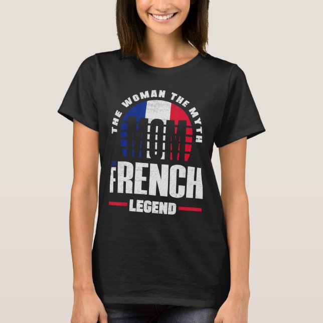 Frankreich - Frankreich - Flaggenmutter T-Shirt (Vorderseite)
