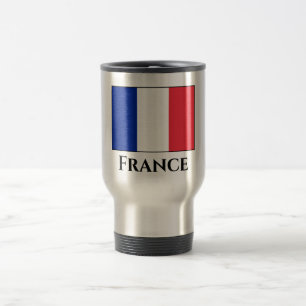 Frankreich (Französisch) Flagge Reisebecher