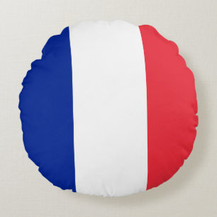 Frankreich (Französisch) Flagge Rundes Kissen