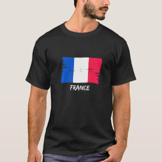 Frankreich Französische Flagge Team Fan T-Shirt