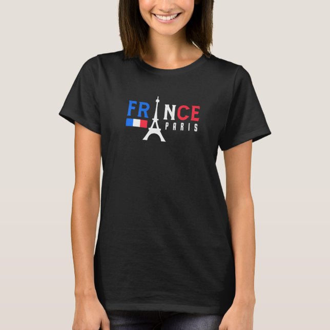 Frankreich Französischer Flaggenstaat Europa Paris T-Shirt (Vorderseite)