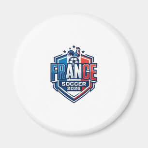 Frankreich Fußball 2026 Fußball Fett Land Typograf Magnet