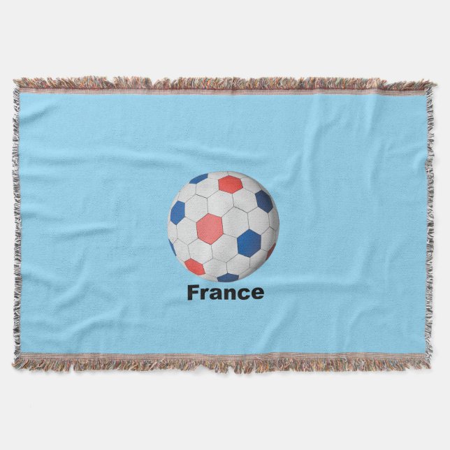 Frankreich Fußball Decke (Vorderseite)