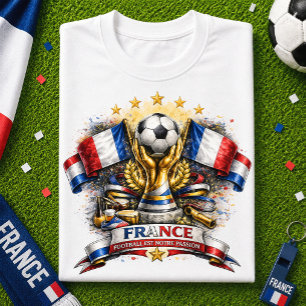 Frankreich Fußball Fan Französischer Fußball Weltm T-Shirt