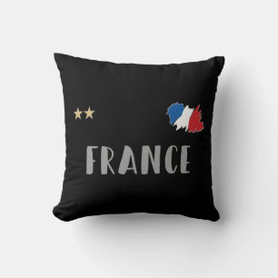 Frankreich Fußball Fan-Shirt Französische Flagge Kissen