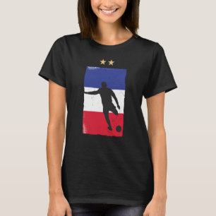 Frankreich Fußball Fan-Shirt Französische Flagge T-Shirt