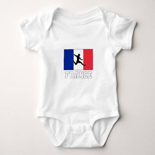 Frankreich Fußball-Nationalmannschaft Baby Strampler (Vorderseite)