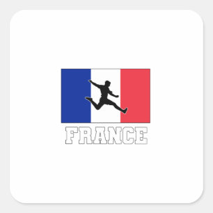 Frankreich Fußball-Nationalmannschaft Quadratischer Aufkleber