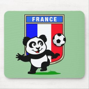 Frankreich-Fußball-Panda Mousepad