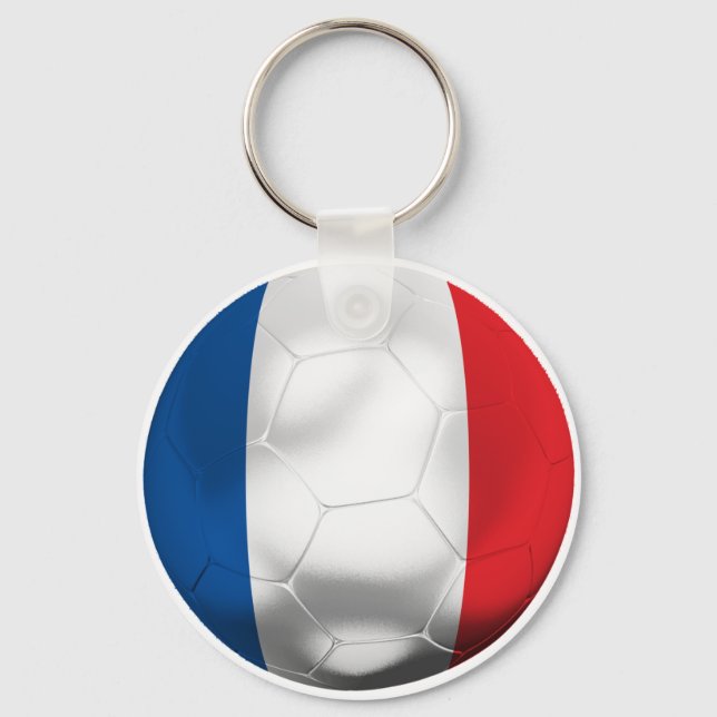 Frankreich Fußball Schlüsselanhänger (Vorderseite)